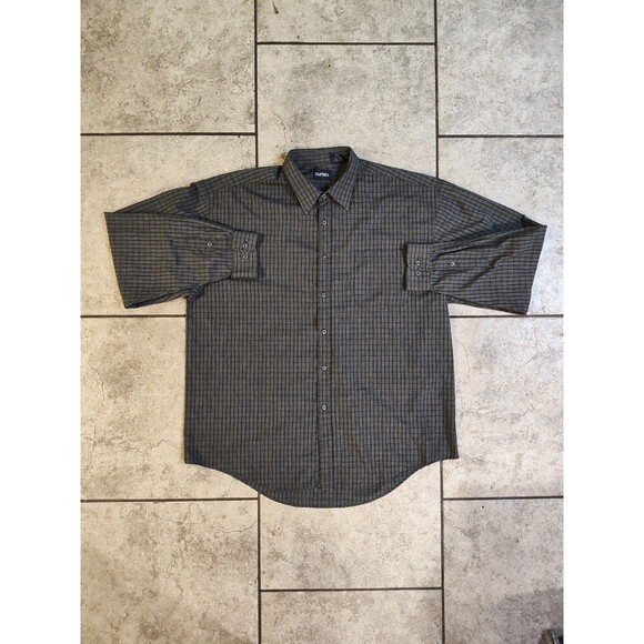 Puritan Men's XLT 17.5" Long Sleeve Shirt Gray Plaid Button Down 1X Alto - Picture 15 of 15
